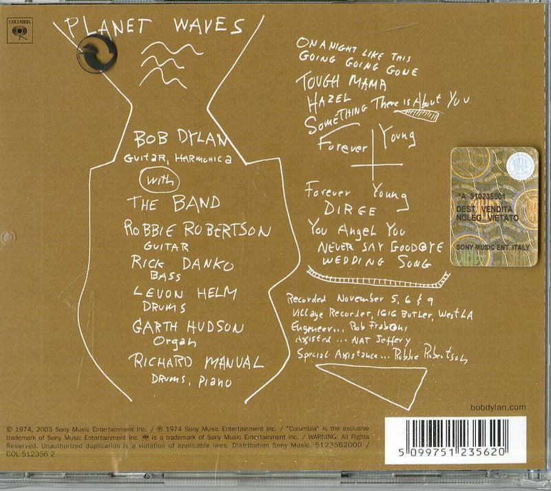 Dylan Bob - Planet Waves Cd 5099751235620