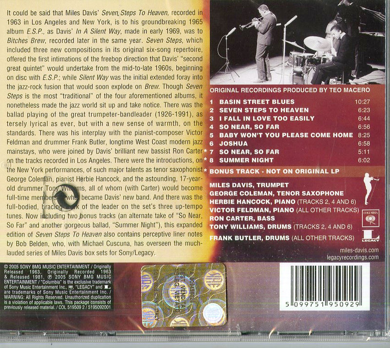 Davis Miles - Seven Steps To Heaven Cd 5099751950929