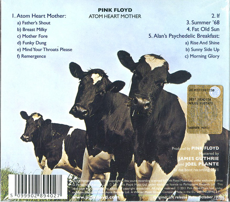 Pink Floyd - Atom Heart Mother (Remastered) Cd 5099902894027