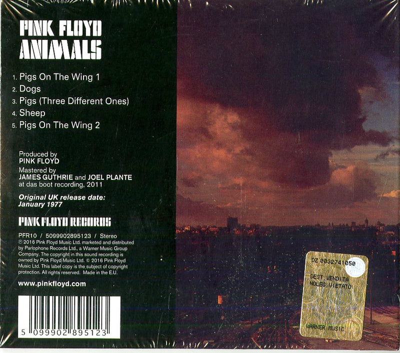 Pink Floyd - Animals (Remastered) Cd 5099902895123