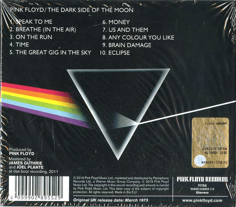 Pink Floyd - The Dark Side Of The Moon (Remaster) Cd 5099902895529