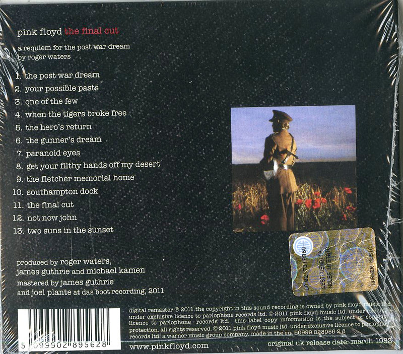 Pink Floyd - The Final Cut (Remastered) Cd 5099902895628