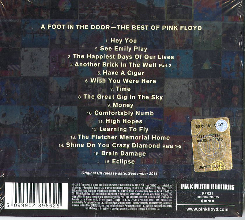 Pink Floyd - A Foot In The Door-The Best Of... Cd 5099902896625