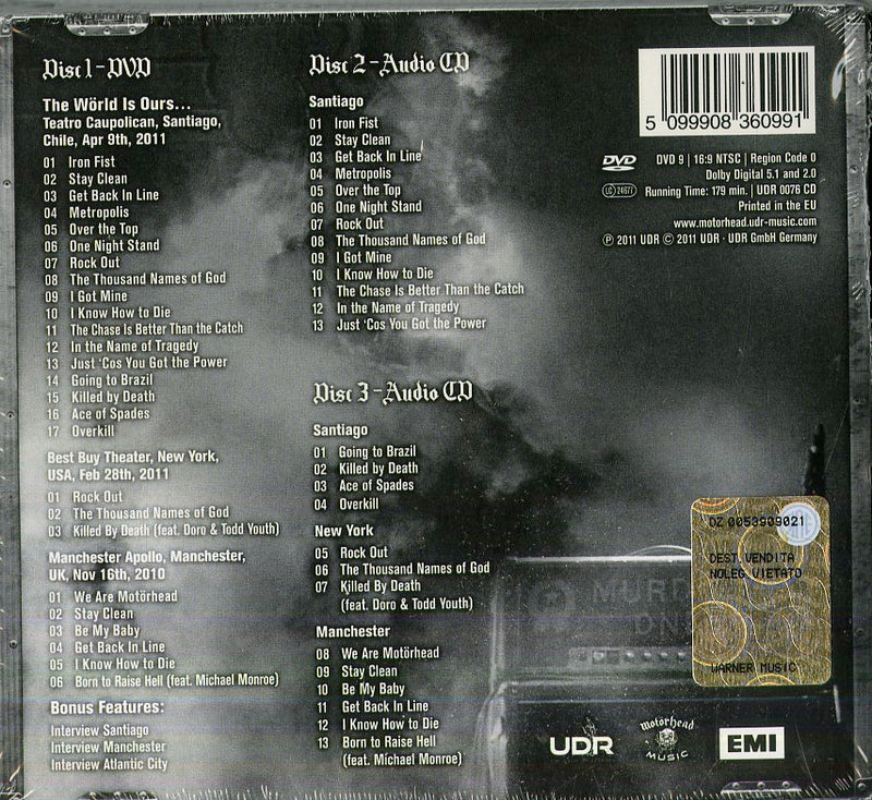 MotÃ¶rhead - The World Is Ours Vol.1 Everywhere Further Than Everyplace Else (Dvd+2Cd) Cd 5099908360991