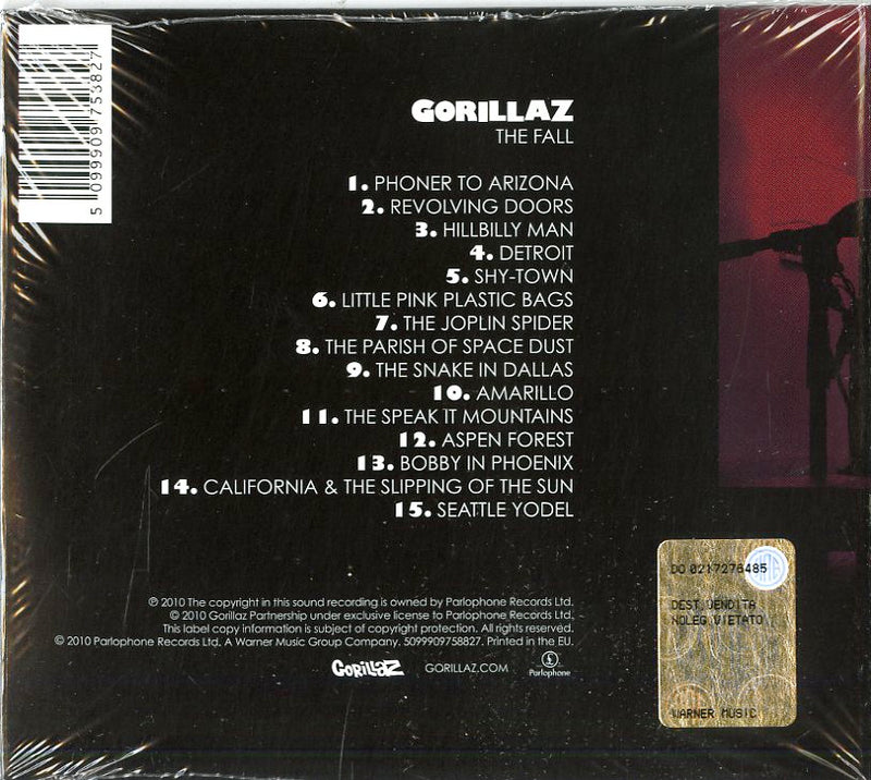 Gorillaz - The Fall Cd 5099909758827