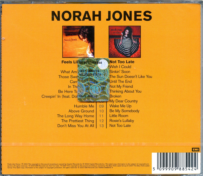 Jones Norah - Not Too Late, Feels Like Home (Box 2Cd) CD 5099909885424