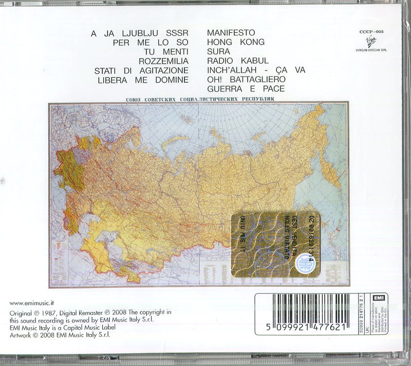 Cccp Fedeli Alla Linea - Socialismo E Barbarie (2008 Remastered) Cd 5099921477621