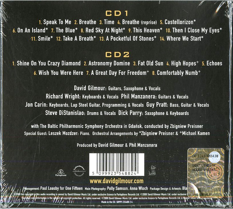 Gilmour David - Live In Gdansk CD 5099923548824