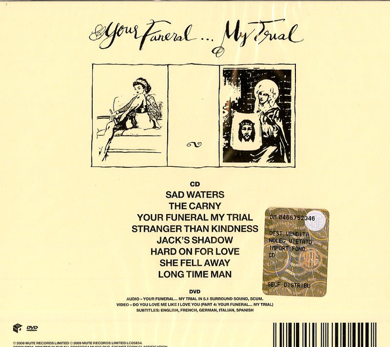 Cave Nick & The Bad Seeds - Your Funeral...My Trial(Cd+Dvd Collectors Edt.) Cd 5099923700420