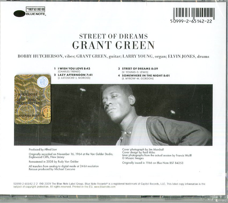 Green Grant - Street Of Dreams Cd 5099926514222