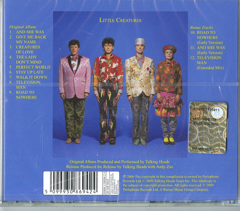 Talking Heads - Little Creatures (2009 Release) Cd 5099930869424