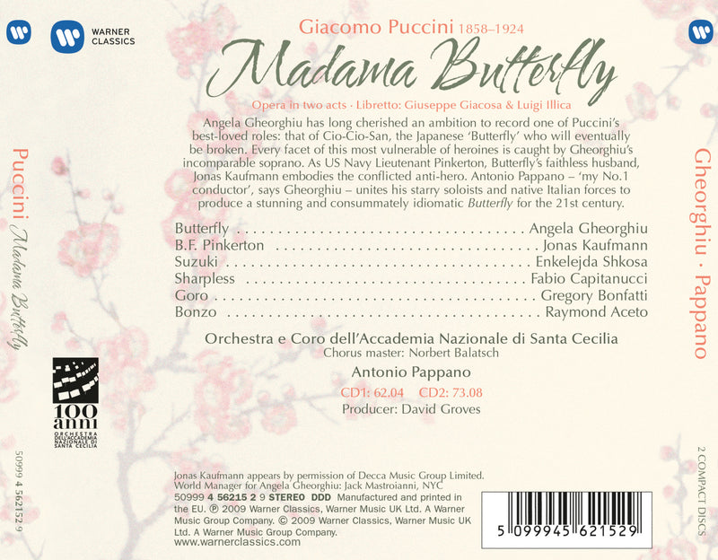 Pappano Antonio( Direttore), Angela Gheorghiu( Soprano) - Madama Butterfly Cd 5099945621529