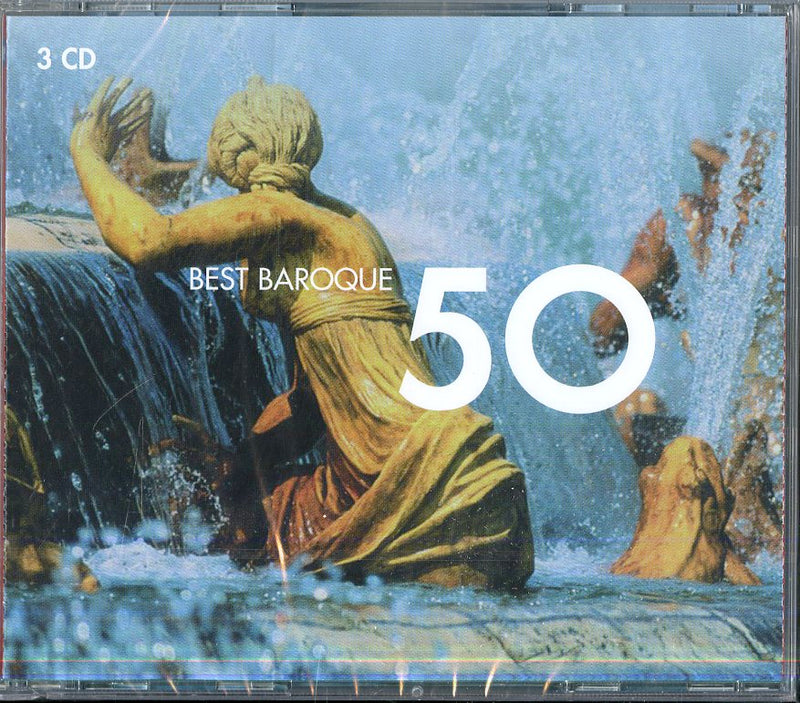 Maurice Andre', Jordi Savall, Philippe Herreweghe, Arleen Auger, James Bowman, - 50 Best Baroque (Box3Cd)(Oboe Concerto In C Minor,Canon,Water Music...) Cd 5099945750328