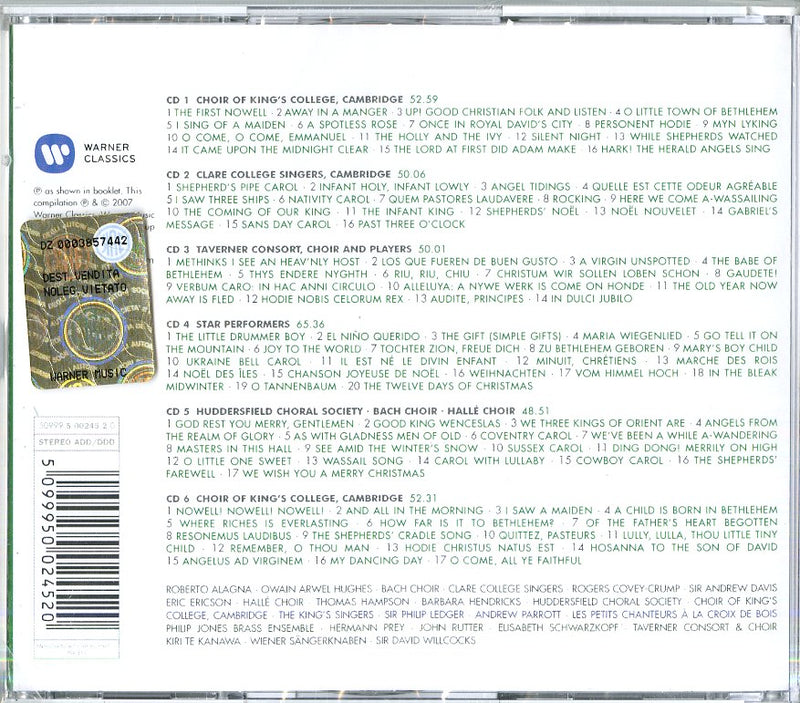 Compilation - 100 Best Carols (Box6Cd) Cd 5099950024520