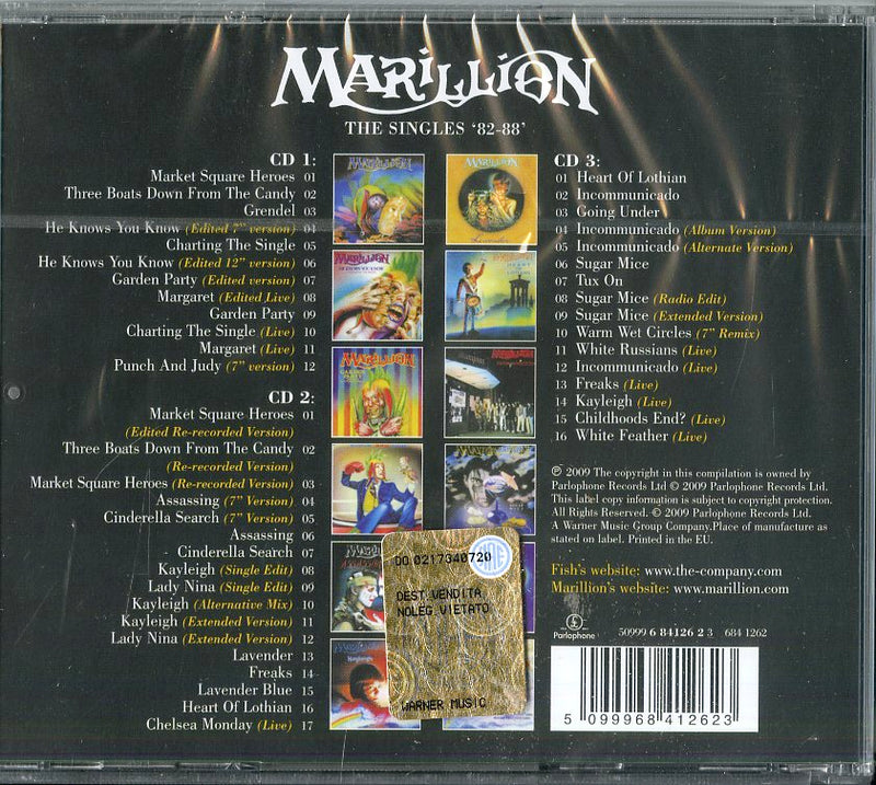 Marillion - The Singles 82-88 Cd 5099968412623
