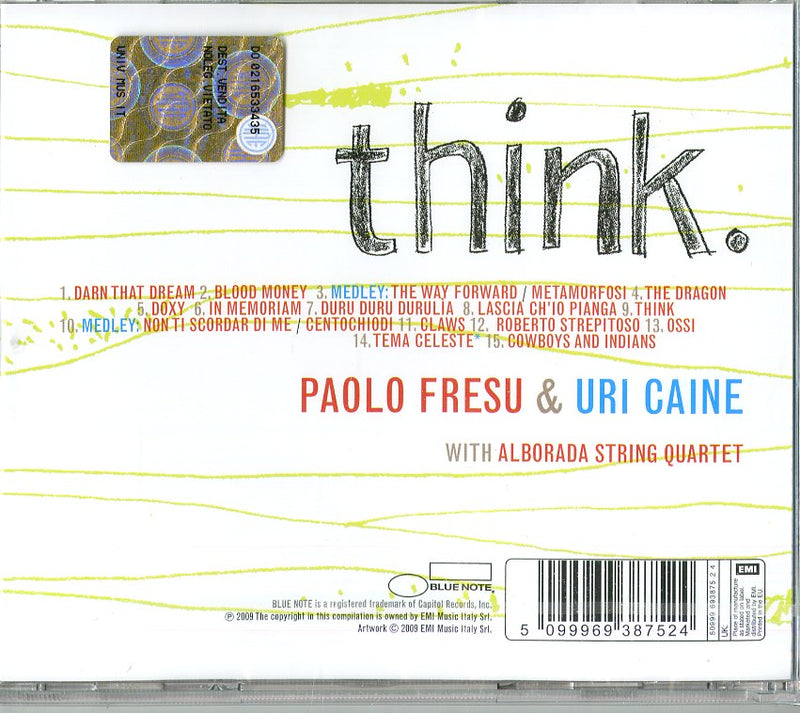 Fresu Paolo & Caine Uri - Think Cd 5099969387524