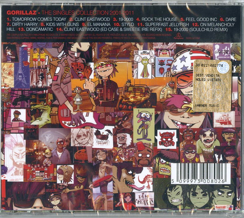 Gorillaz - The Singles Collection 2001-2011 Cd 5099973008026