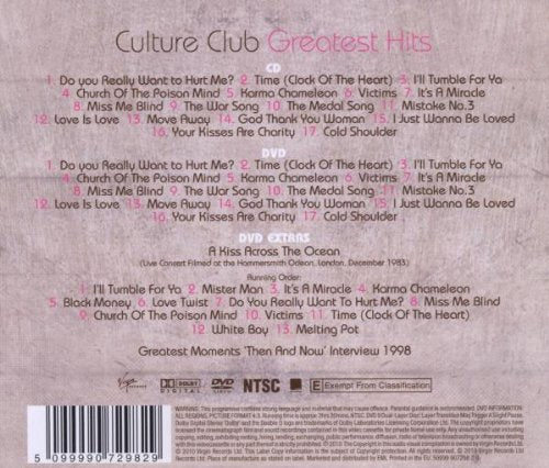 Culture Club - Greatest Hits (Sight & Sound) Cd 5099990729829