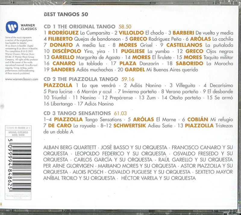 Compilation - 50 Best Tango Cd 5099994848625