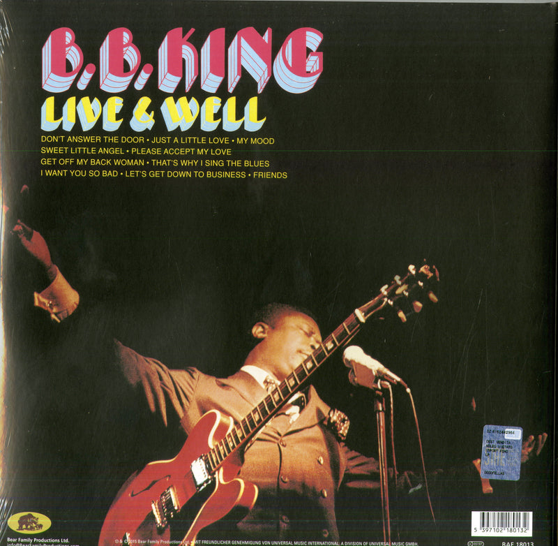 King B.B. - Live And Well Lp 5397102180132