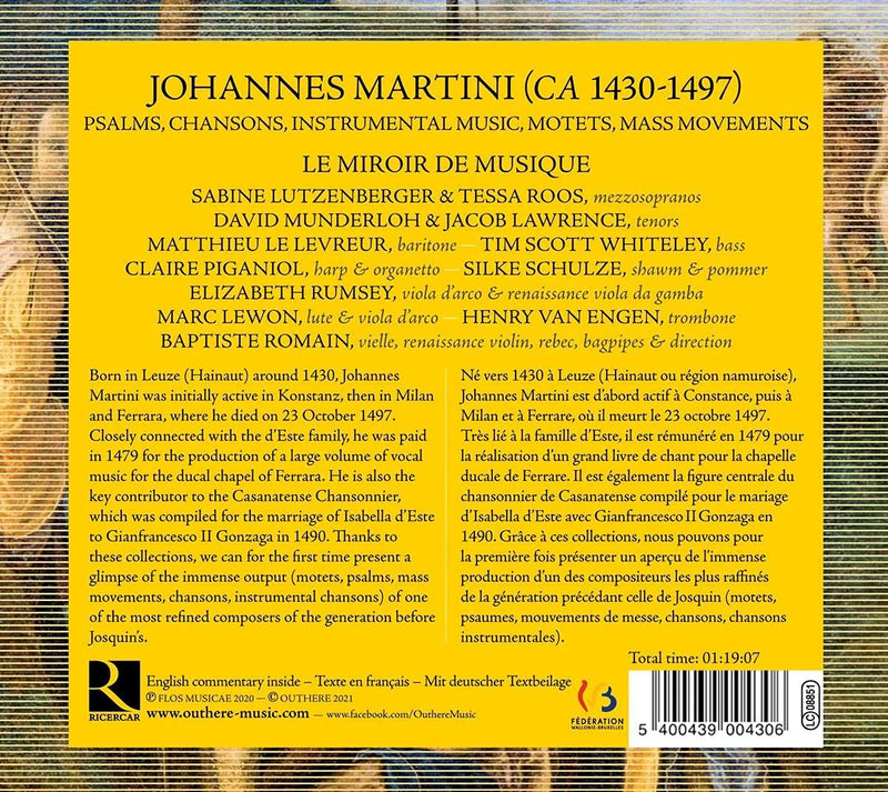 Le Miroir De Musique, Baptiste Romain - Martini La Fleur De BiaultÃ© Cd 5400439004306