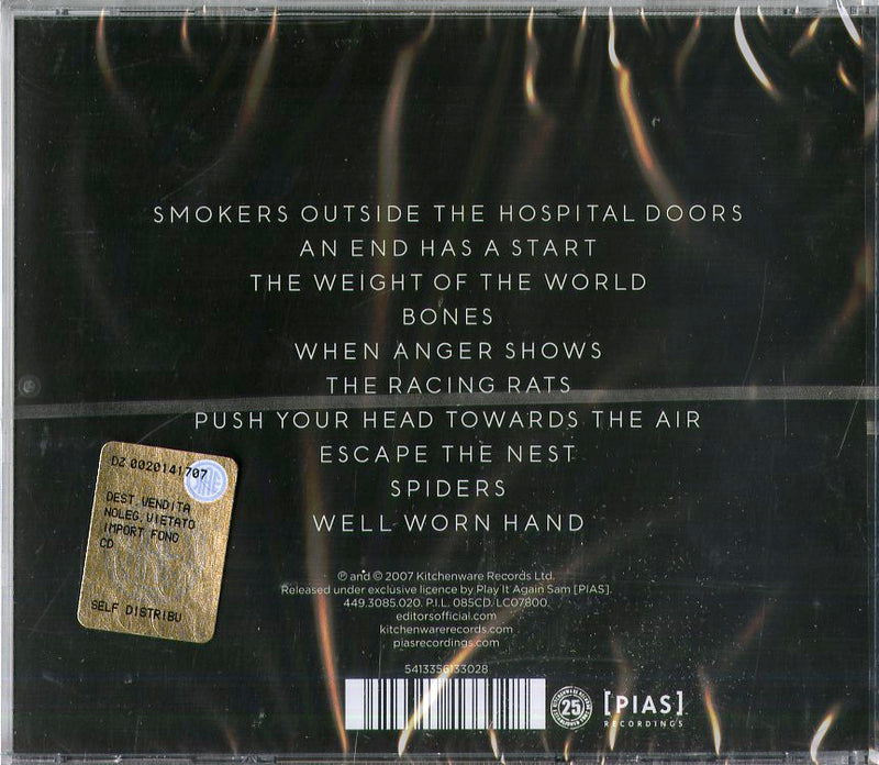 Editors - An End Has A Start Cd 5413356133028