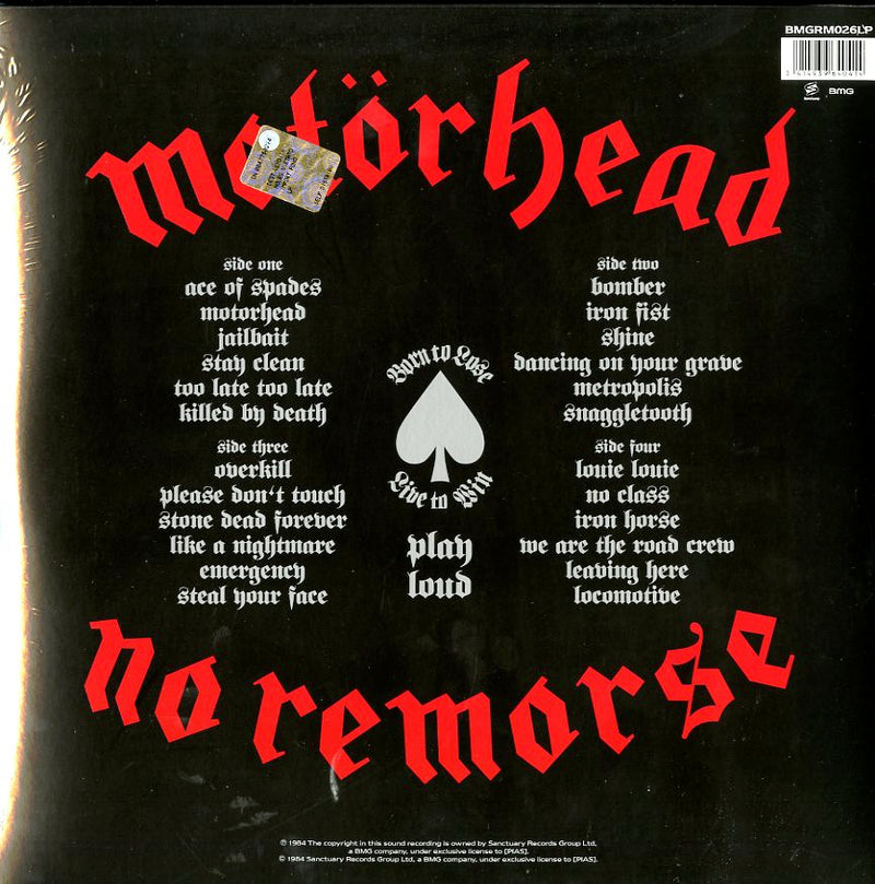 Motorhead - No Remorse Lp 5414939640414