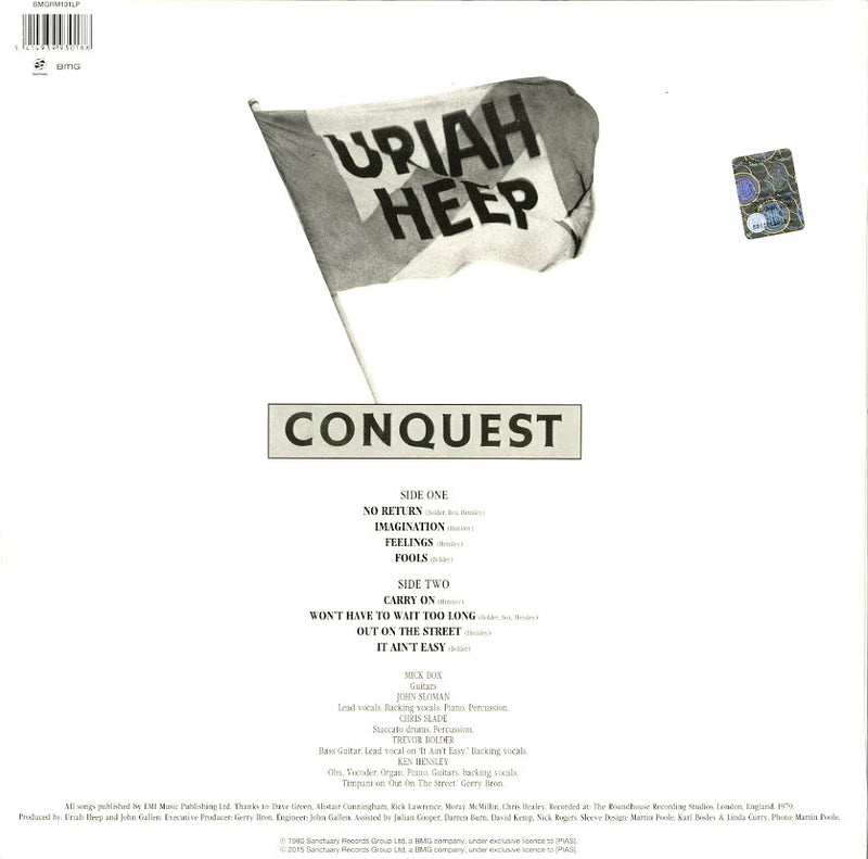 Uriah Heep - Conquest Lp 5414939930188