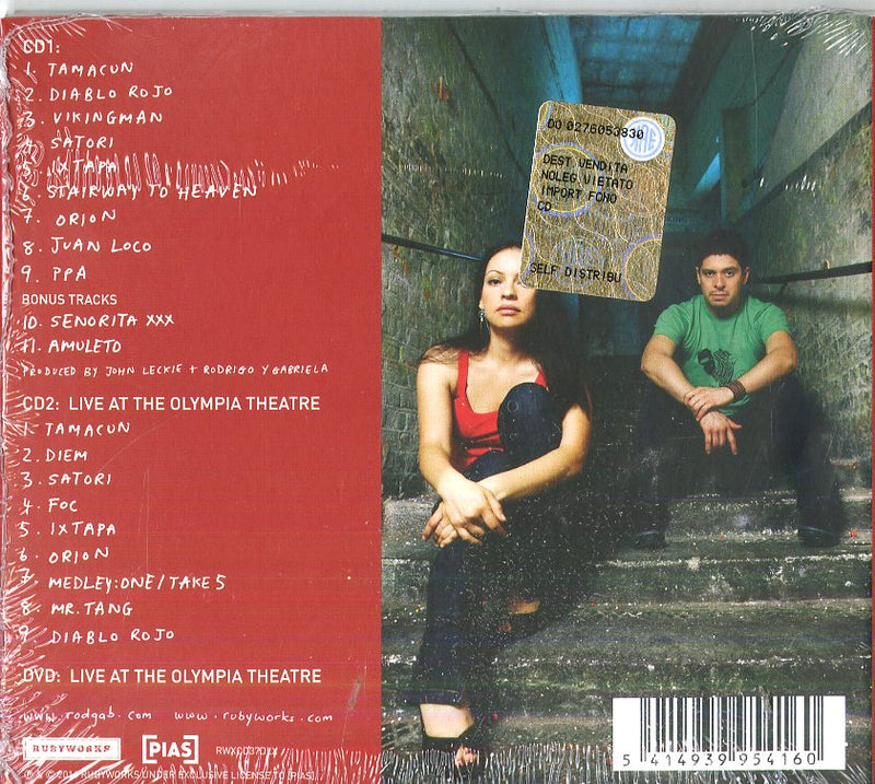 Rodrigo Y Gabriela - Rodrigo Y Gabriela (10Th Anniversary 2Cd+Dvd) Cd 5414939954160