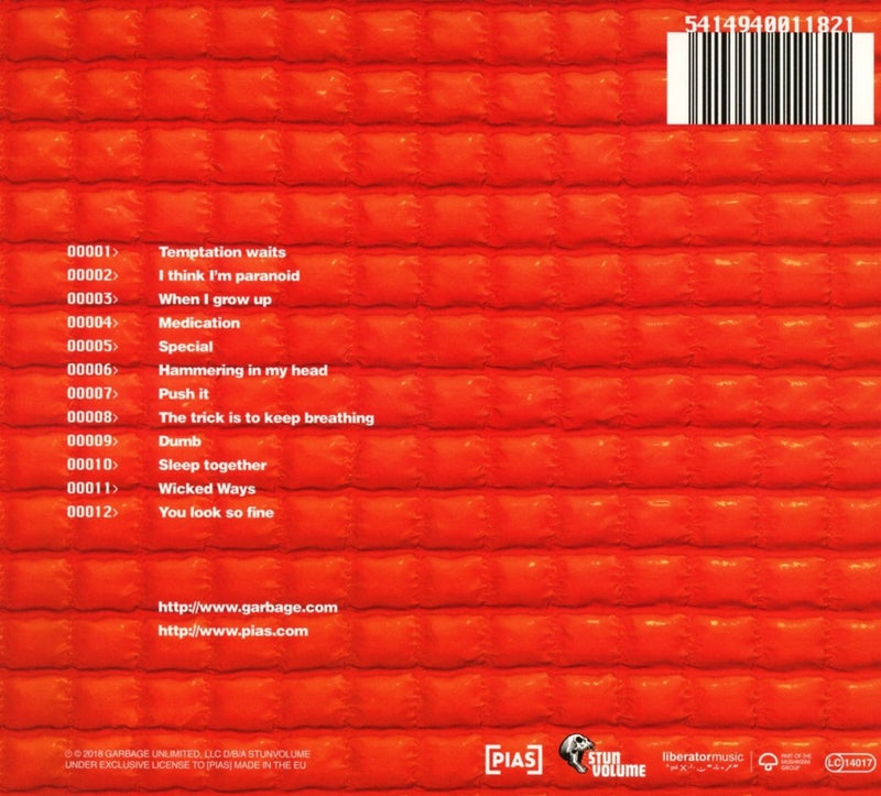 Garbage - Version 2.0 Cd 5414940011821