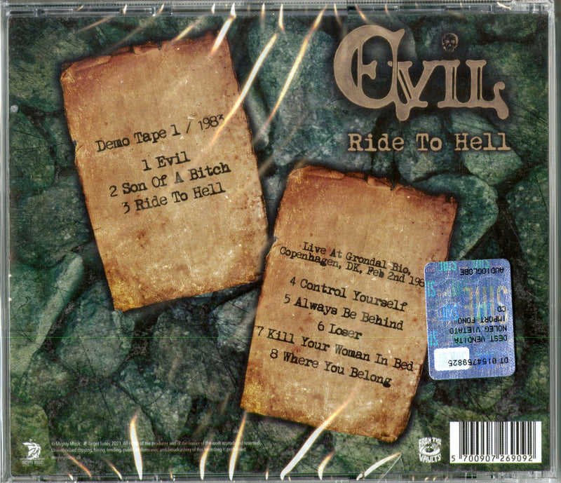 Evil - Ride To Hell Cd 5700907269092