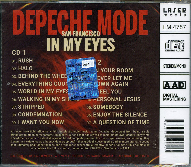 Depeche Mode - San Francisco In My Eyes 1994 Cd 6120171124757