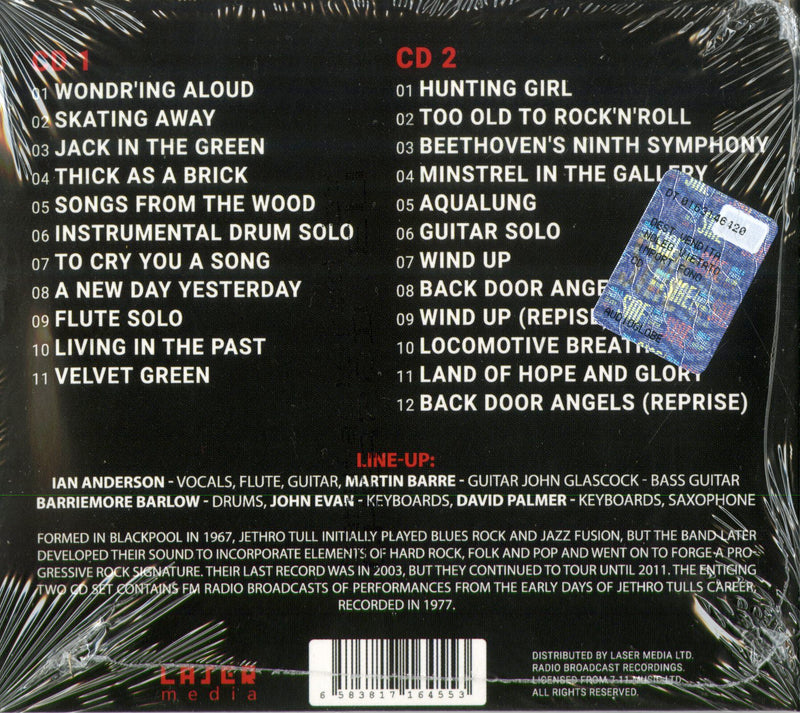 Jethro Tull - The Early Days Live On Air Cd 6583817164553