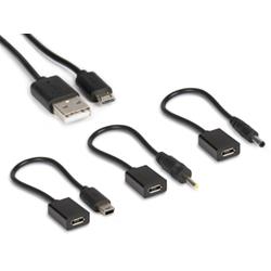 HAMLET XPW12MOB CARICABATTERIE DA AUTO USCITA USB + 4 CONNETTORI ALIMENTAZIONE 2.000mA COLORE NERO GARANZIA ITALIA