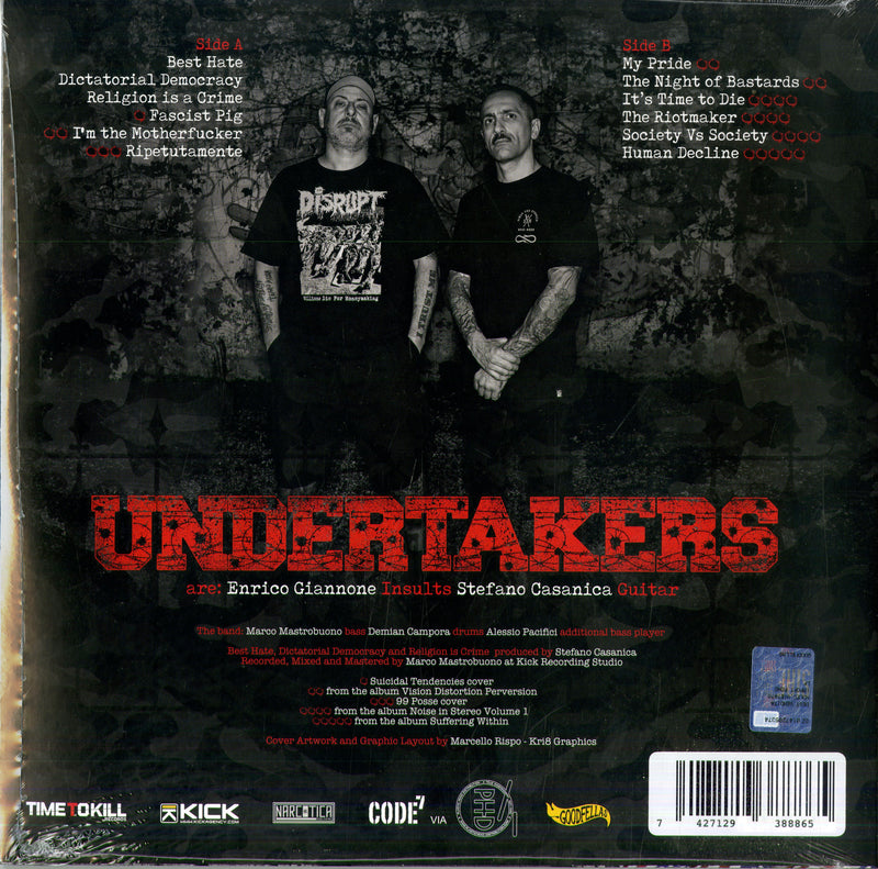 Undertakers - Dictatorial Democracy (Riot Ultralimited Lp 7427129388865