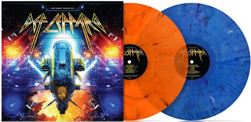Compilation - The Many Faces Of Def Leppard (Vinyl Orange Blue Marbled) Lp 7798093712896