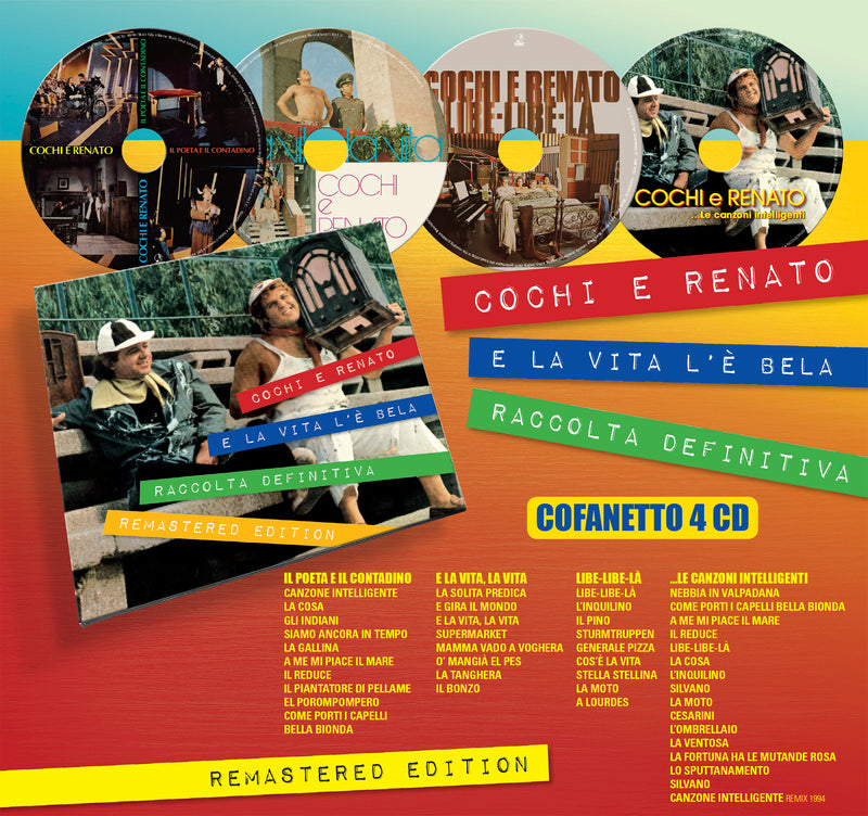 Cochi E Renato - E La Vita L'Ãˆ Bela (Box 4 Cd Remasrered Edt. 2020) Cd 8004429102200