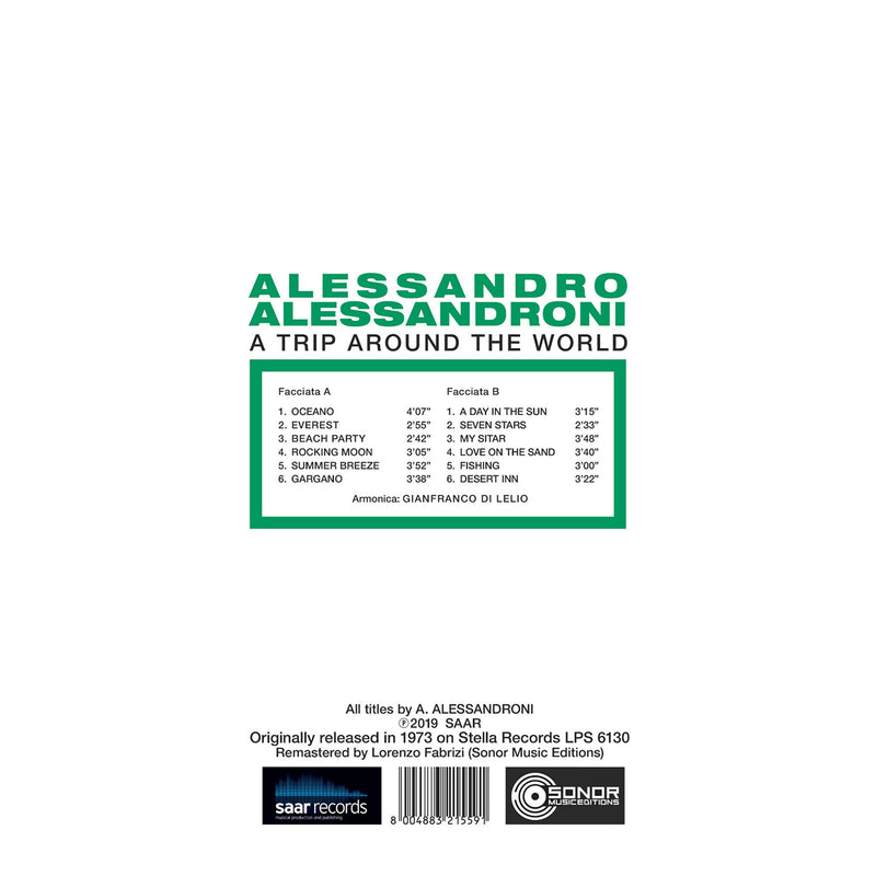 Alessandroni Alessandro - A Trip Around The World (New Version Black Vinyl 180 Gr.) Vinile LP - Vinyl record 8004883215591