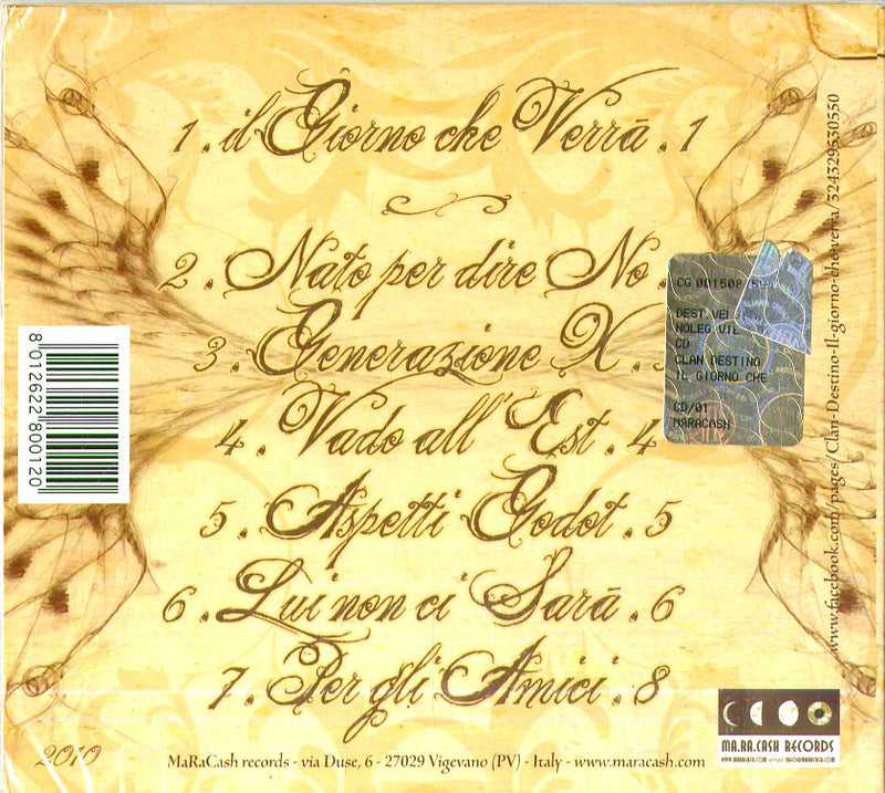 Clan Destino - Il Giorno Che Verra' Cd 8012622800120