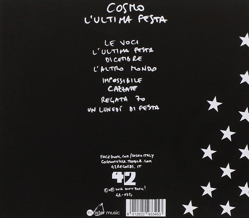 Cosmo - L'Ultima Festa Cd 8012622933453