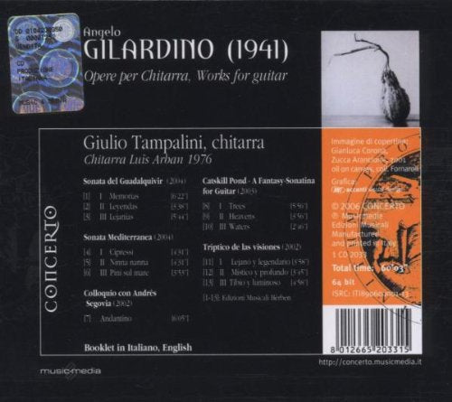 Tampalini Giulio (Chitarra) - Opere Per Chitarra (Works For Guitar) Cd 8012665203315