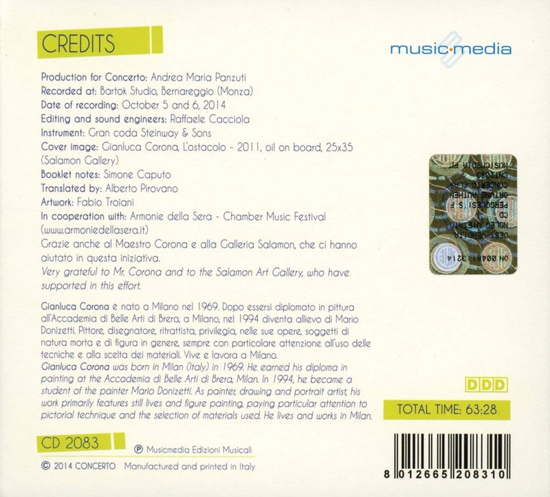 Marco Sollini (Piano) - La Fortuna Di Pergolesi. Composizioni Autentiche E Attribuite Per Tastiera Cd 8012665208310