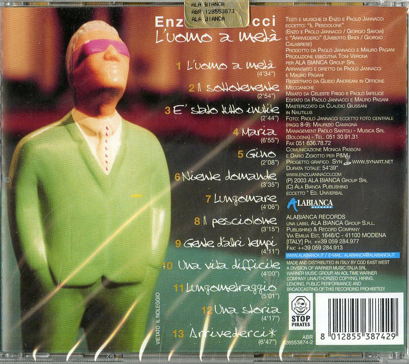 Jannacci Enzo - L'Uomo A Meta' Cd 8012855387429