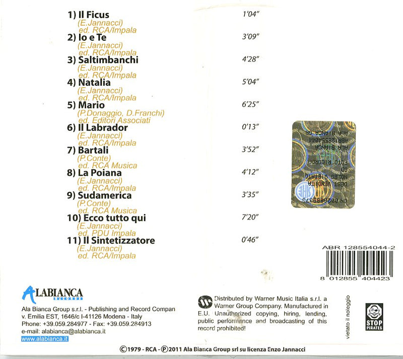 Jannacci Enzo - Foto Ricordo (Digipack) Cd 8012855404423