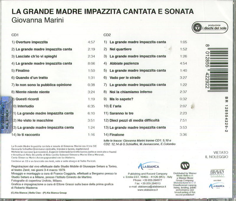 Marini Giovanna - La Grande Madre Impazzita (Ri-Masterizzato) Cd 8012855422922