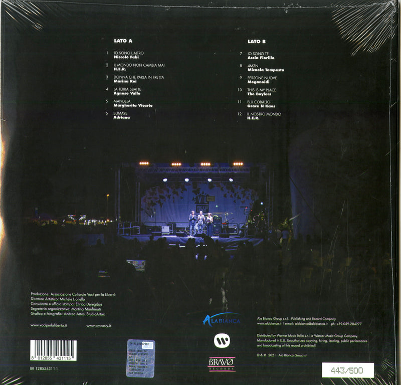 Compilation - Voci X La LibertÃ  Una Canzone Per Amnesty Lp 8012855431115