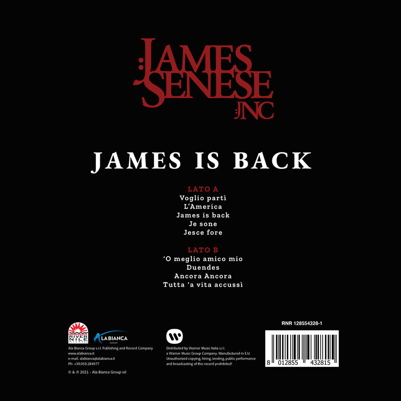 Senese James - Jnc - James Is Back Lp 8012855432815