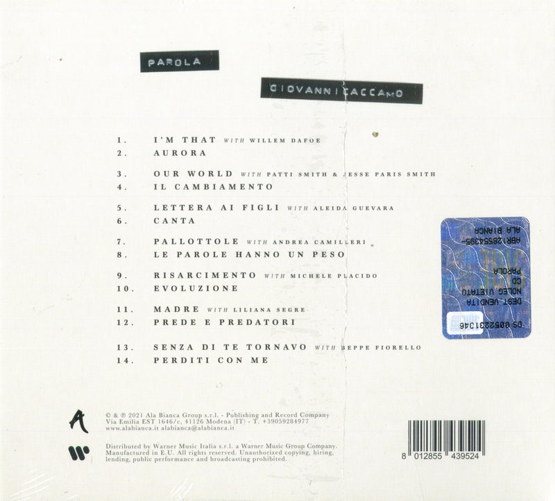 Caccamo Giovanni - Parola Cd 8012855439524