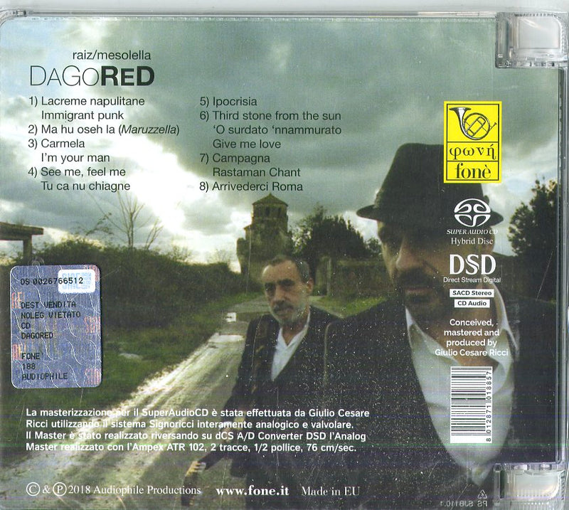 Raiz & Mesolella Fausto - Dago Red (Sacd) CD 8012871018857