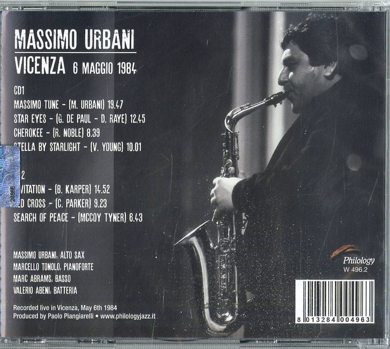 Urbani Massimo - Vicenza 6 Maggio 1984 CD 8013284004963